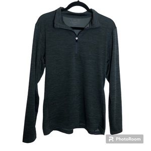 Russell Athletic Shirt Mens Medium Long Sleeve Activewear Athliesure Gray Black